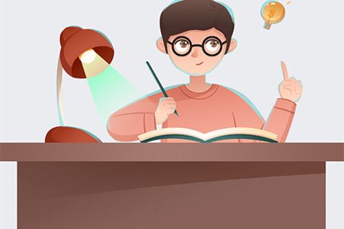 近視眼人物漫畫圖