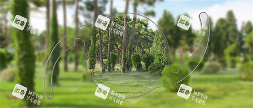 美國新無極人工晶體宣傳圖示 美國新無極人工晶體宣傳圖示