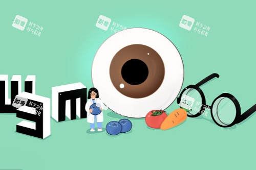 眼睛近視治療卡通圖