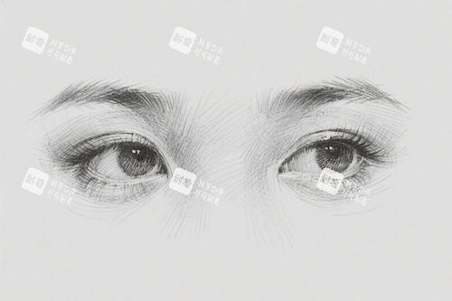 雙眼皮素描圖