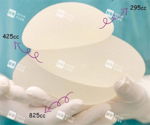 大小不同的隆胸假體 大小不同的隆胸假體