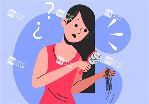 被脫發(fā)問(wèn)題困擾的人圖片