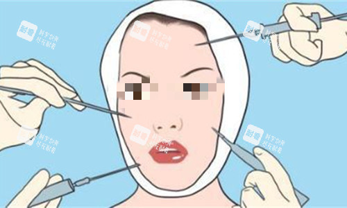 注射面部卡通圖