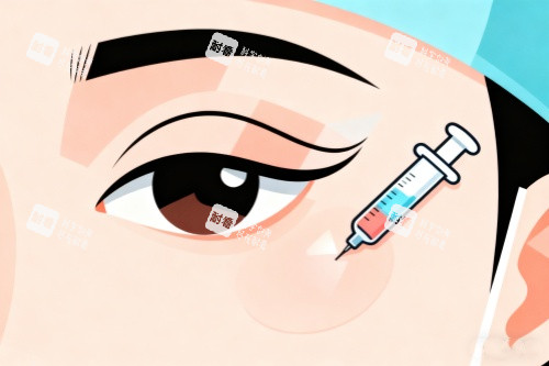 眼睛注射卡通圖