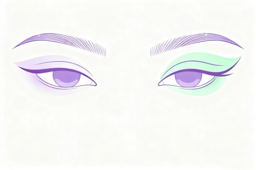 雙眼皮卡通圖展示