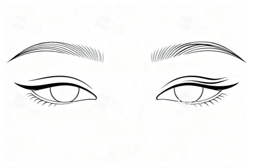 好看雙眼皮卡通圖