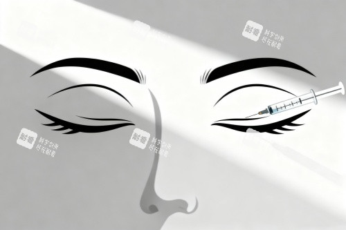 雙眼皮注射卡通圖