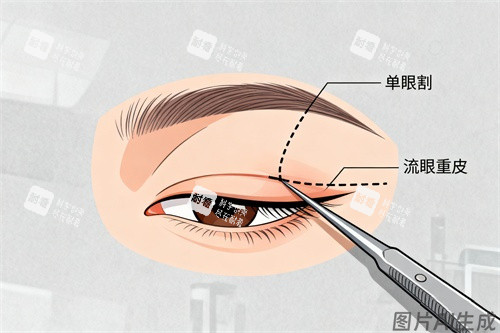 割雙眼皮概念圖一覽