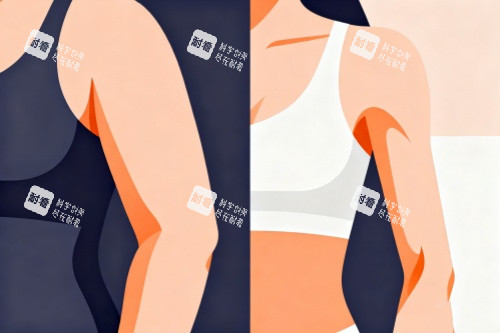 胳膊做吸脂卡通圖